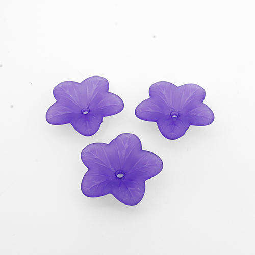 Lucite Flower Small - Purple - 35 pcs
