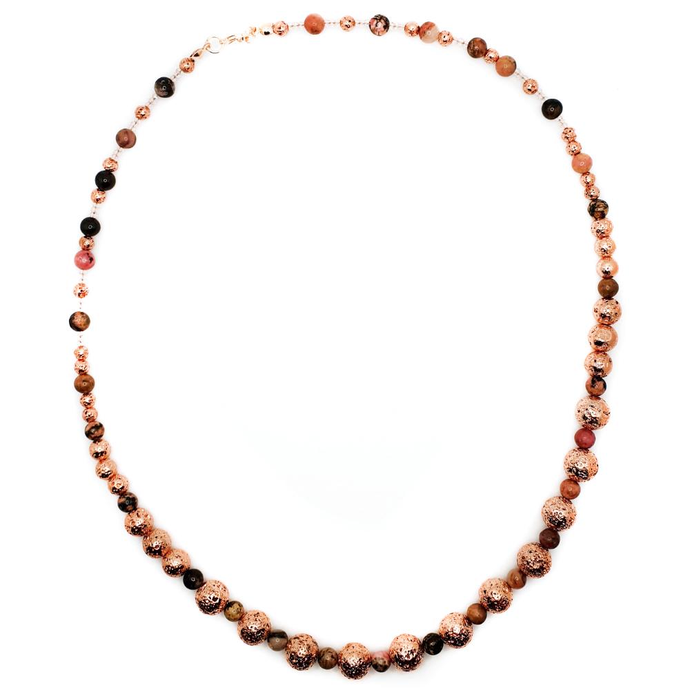 Lava Bead Jewellery - Rose Gold