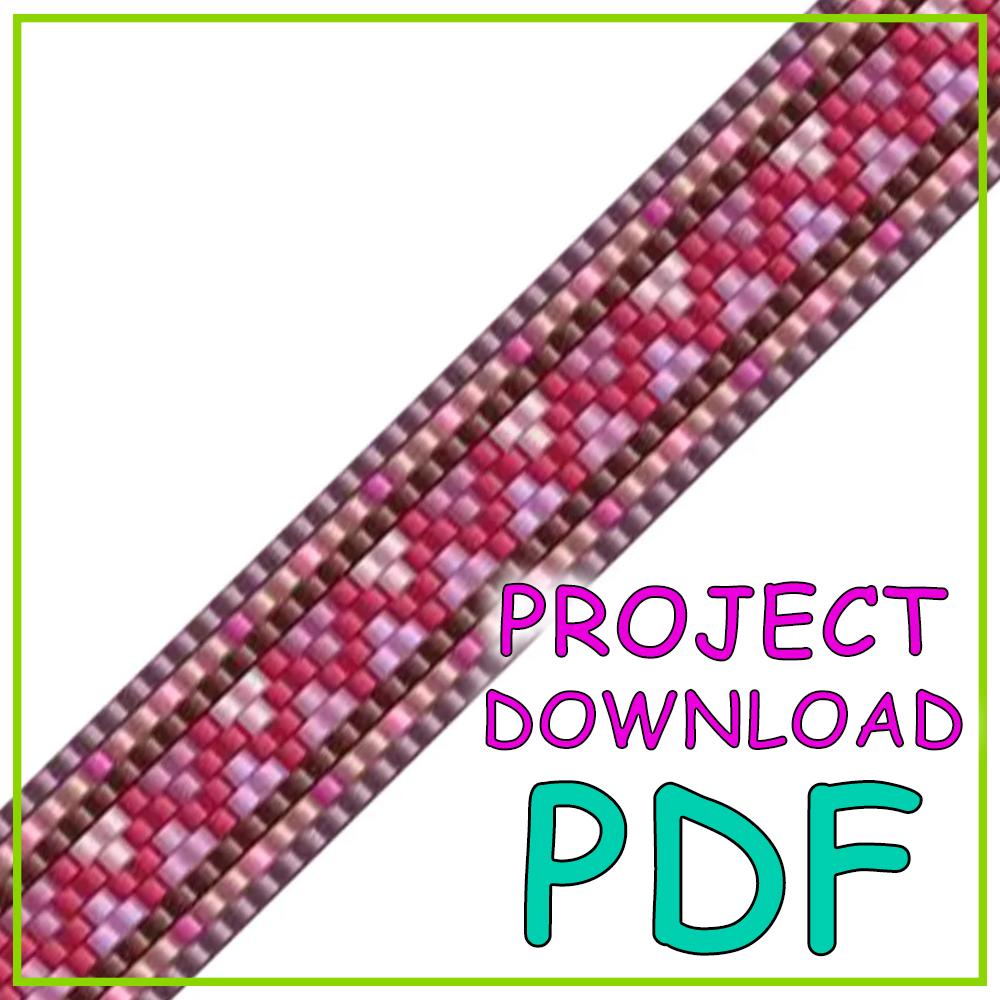 Treasure Bracelet Pinks Pattern Download - PDF Instructions