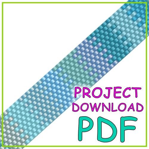 Treasure Bracelet Aqua Pattern Download - PDF Instructions