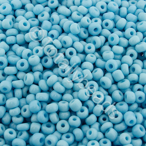 Seed Beads Opaque  Turquoise - Size 8 100g
