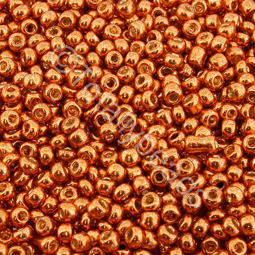 Seed Beads Metallic Copper - Size 8