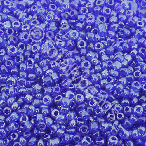 Seed Beads Transparent Luster Dark Blue - Size 11 100g
