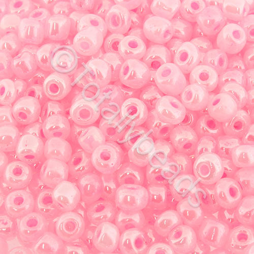 Seed Beads Pearl Shine  Pink - Size 6 100g