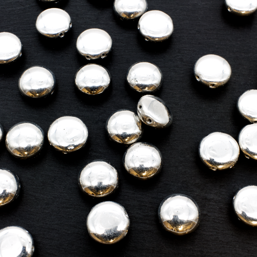 Preciosa Candy Beads 12mm 10pcs - Silver