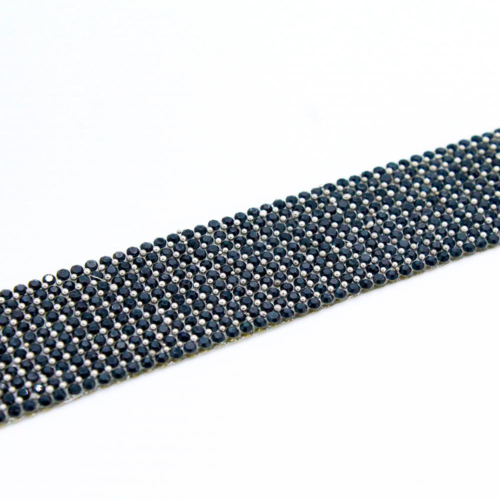Crystal Ribbon Hair Band Kit midnight blue jewelry making kit — DIY set with beads and instructions for creating handmade jewelry
