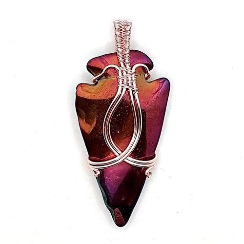 Flint Arrow Pendant mermaid rose jewelry making kit — DIY set with beads and instructions for creating handmade jewelry