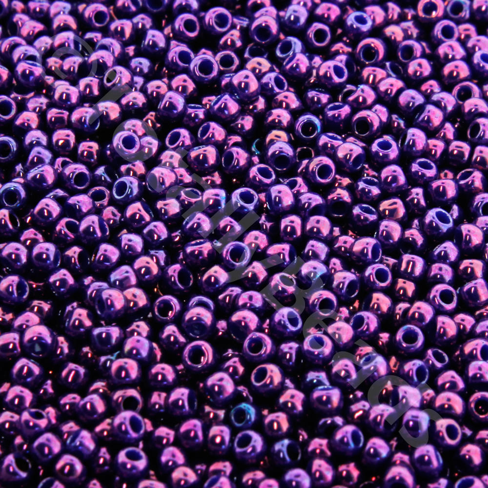 Toho Size 11 Seed Beads 10g - Higher Metallic Grape