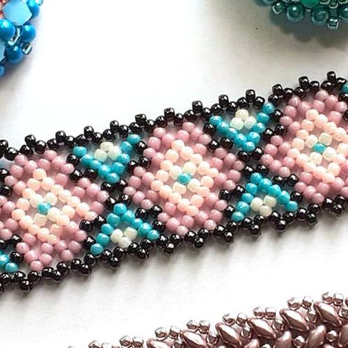 BC Week 20   Huichol Mexican Beadwork   Kahlo for jewellery making