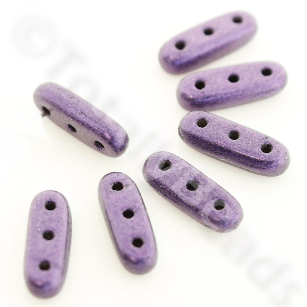 CzechMates Beam 10mm 30pcs - Metallic Suede Purple