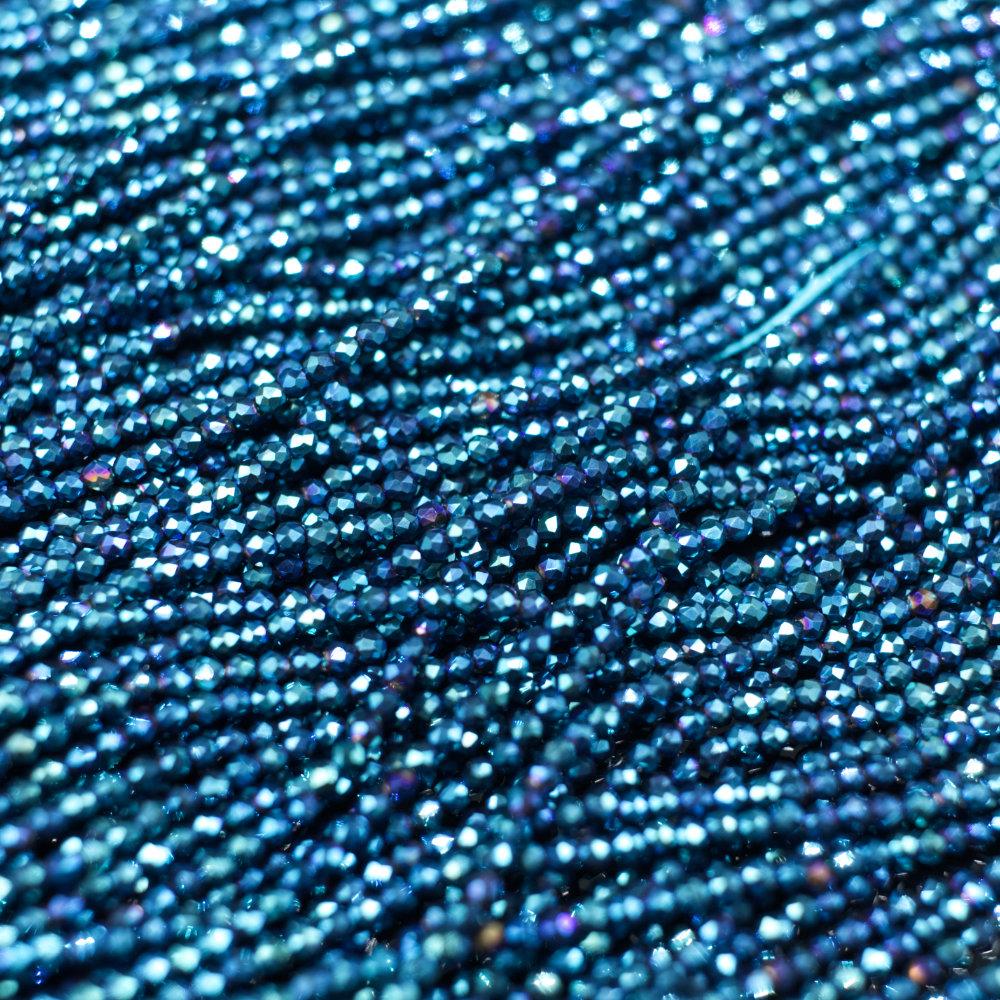 Micro Crystal Round Beads 1 5mm Blue Iris Craft Hobby And Jewellery