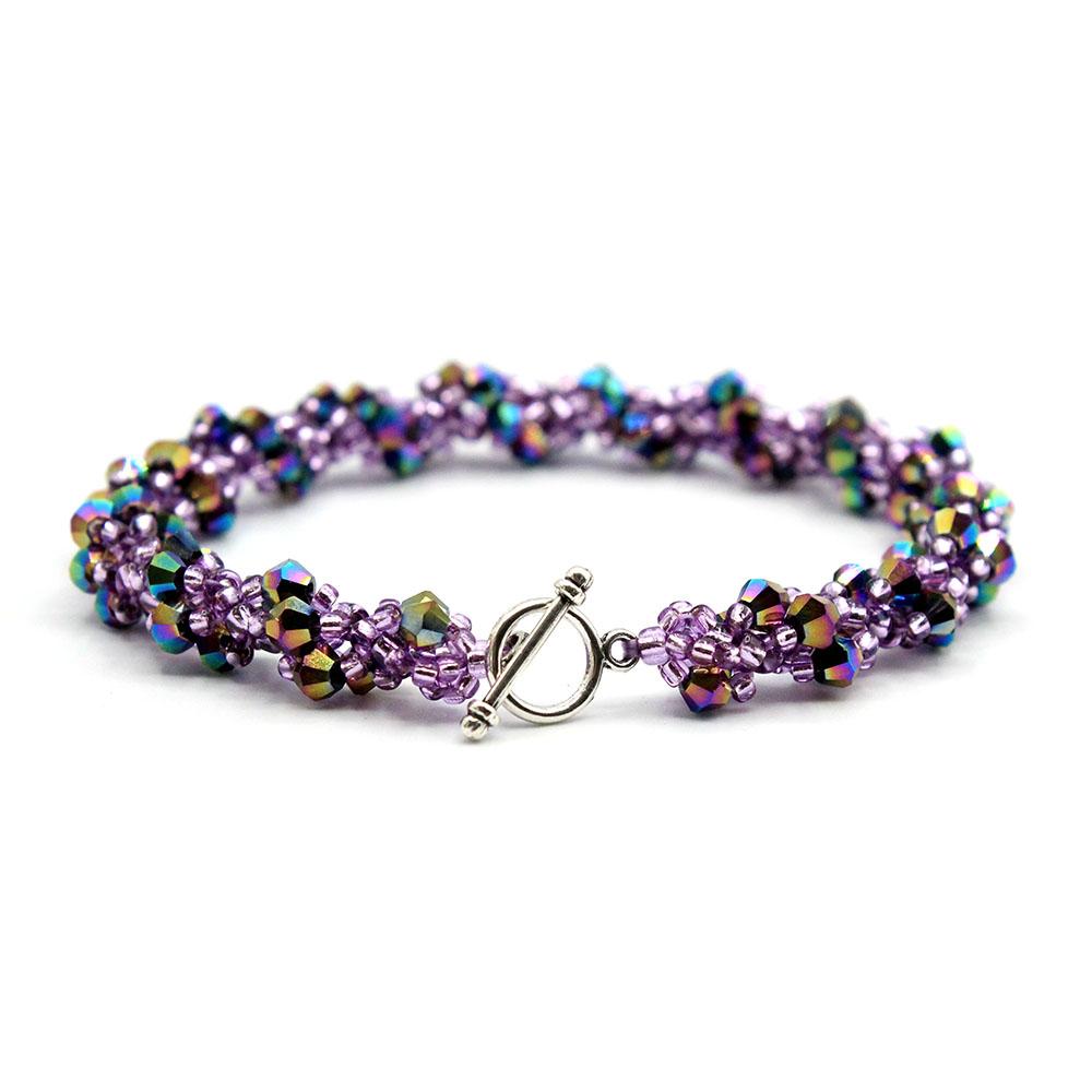 Seraphina Bracelet grape bracelet making kit — DIY set with beads and instructions for creating handmade jewelry