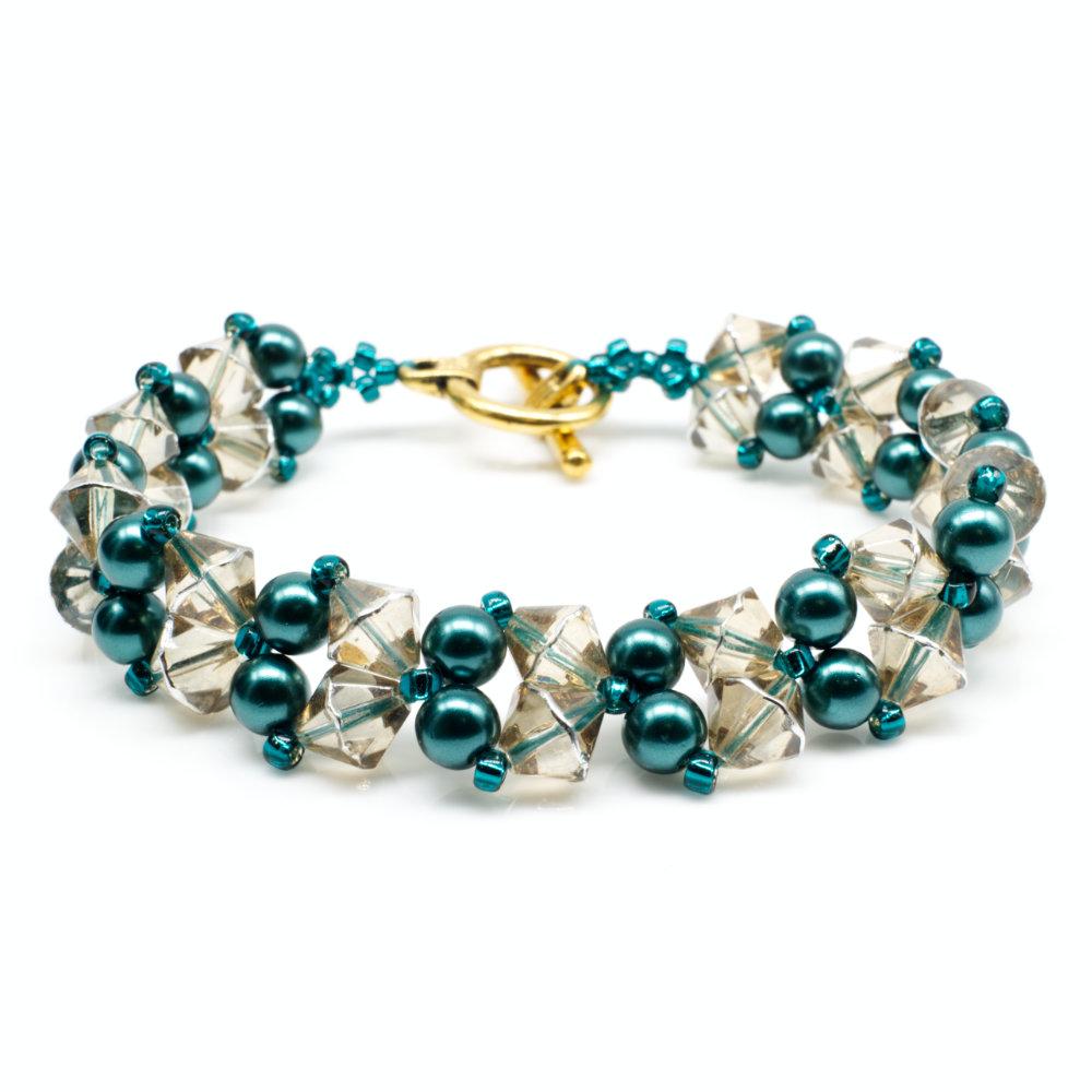 Trixie Bicone Bracelet makes 4 - Earth