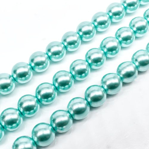 8mm Round Glass Pearl Beads