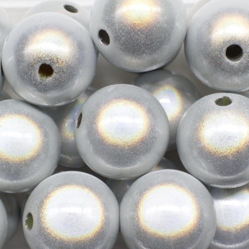 20mm Miracle acrylic round beads 20mm round white 1pcs — pack of 1, reflective 3D-effect beads ideal for jewelry making, crafts, and deco…