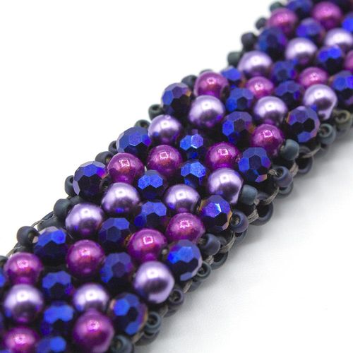 Aurelia Bracelet frosty nebula bracelet making kit — DIY set with beads and instructions for creating handmade jewelry