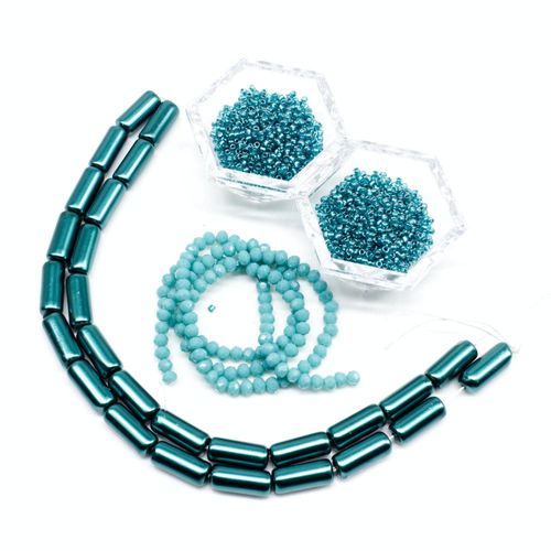 BC Week 44   Faux Cabochon   Teal 3x4mm for jewellery making