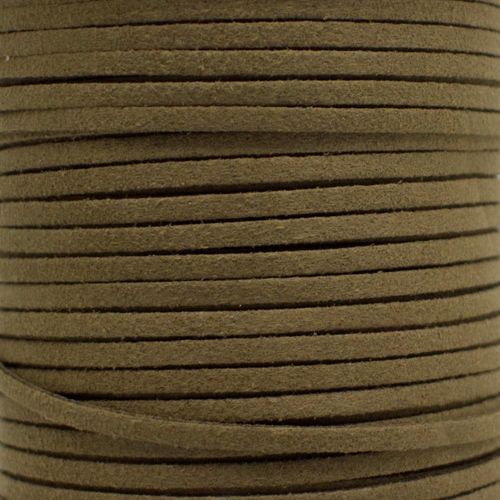 Suede Cord 3mm 5 metres  Slate Grey for jewellery making