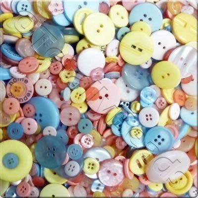 Acrylic Buttons - Pastels Mix4