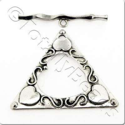 Toggle - Extra Large Triangle 54mm Antique Silver