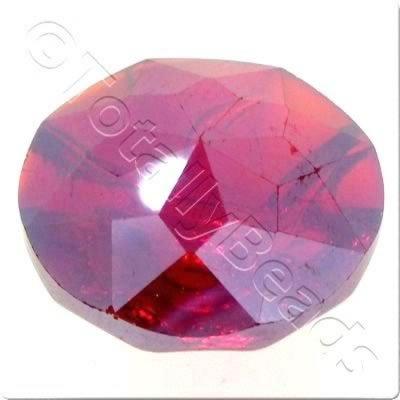 Crystal Button 20mm - Red
