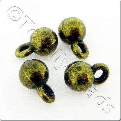 Antique Bronze Hanger - 5mm Round 20pcs