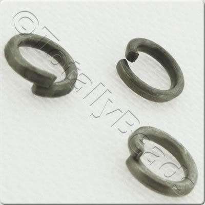 Jump Rings 4x1mm - Dull Silver Plated