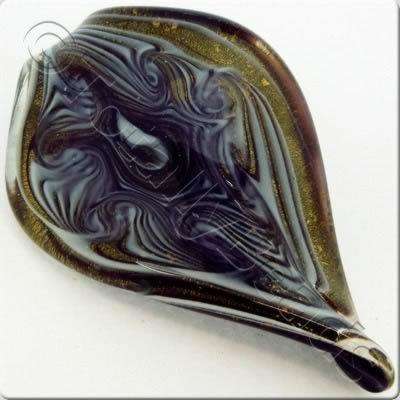 Lampwork Pendant - Shield 62mm - LPK24
