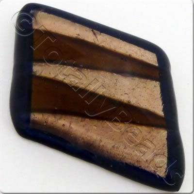 Lampwork Pendant - Square 55mm - LPP21