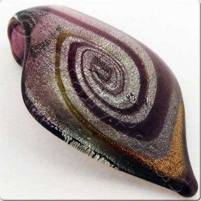 Lampwork Pendant - Shield 58mm - LPP43