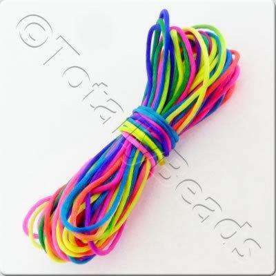 Rattail 1mm - Multicolour Bright - 10m Length