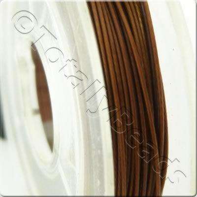 Tigertail Wire 0.45mm - Metallic Brown - 10m