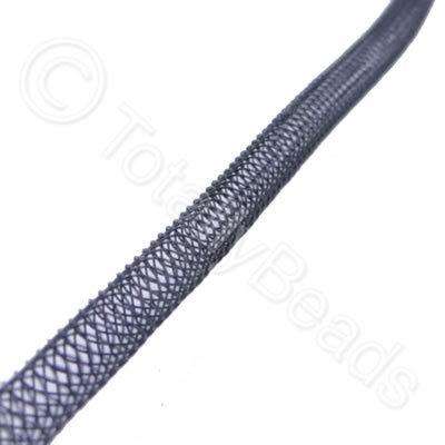 Nylon Mesh Tubing - 4mm Black - 4m pack