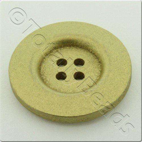 Wooden Button 30mm - Gold