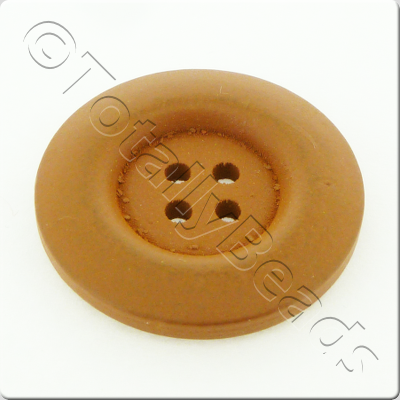 Wooden Button 30mm - Coffee
