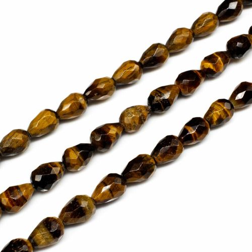 Tiger Eye Beads, Natural, Medium Chip