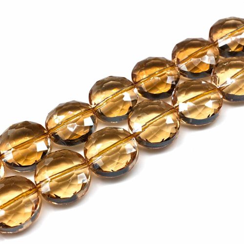 14mm crystal beads, pack of 8 — faceted for jewelry making and beadwork