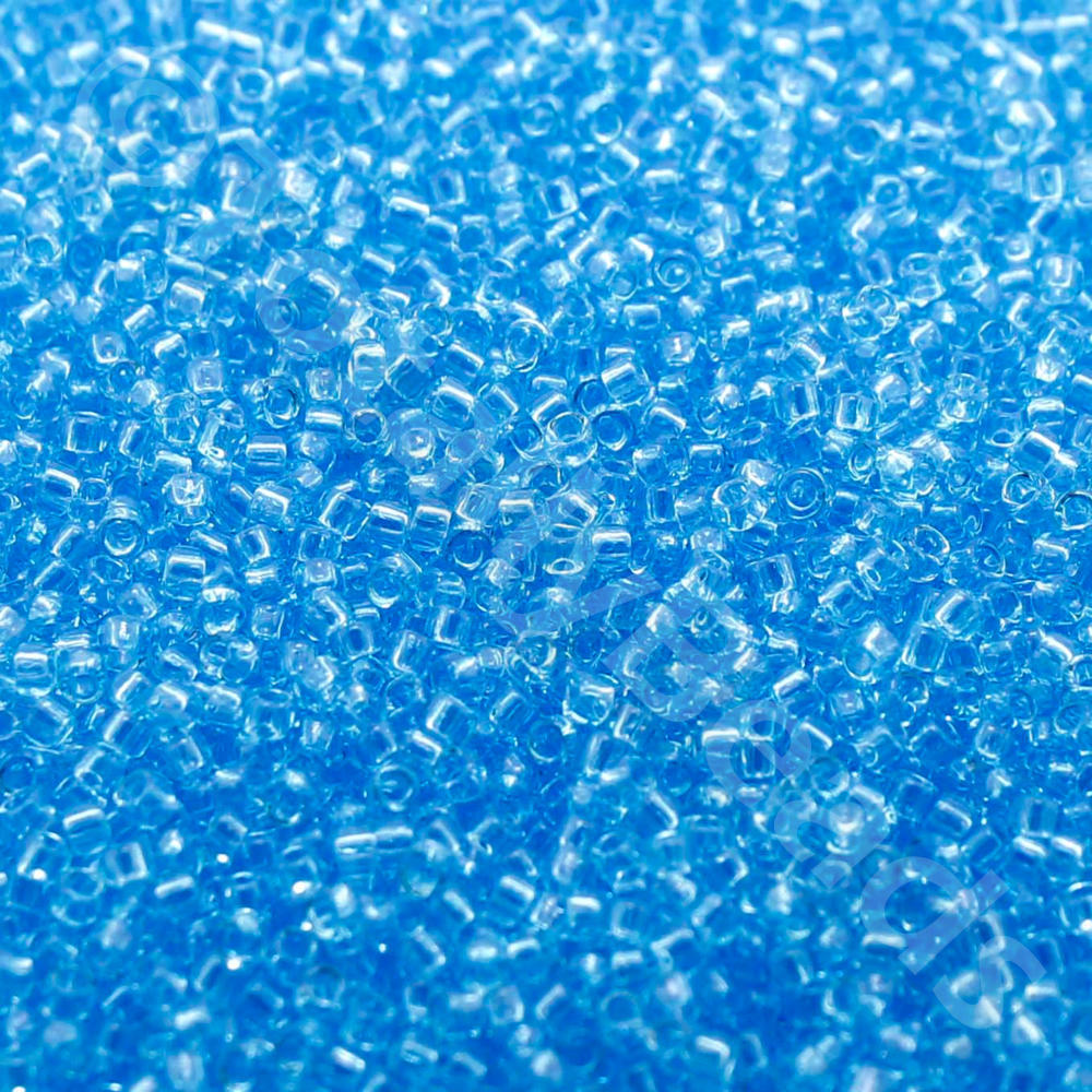 Toho Size 15 Seed Beads 10g - Transparent Aquamarine