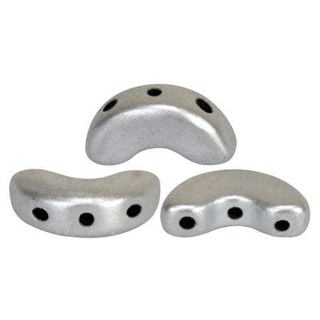 Arcos Puca Beads 10g - Silver Aluminium Mat