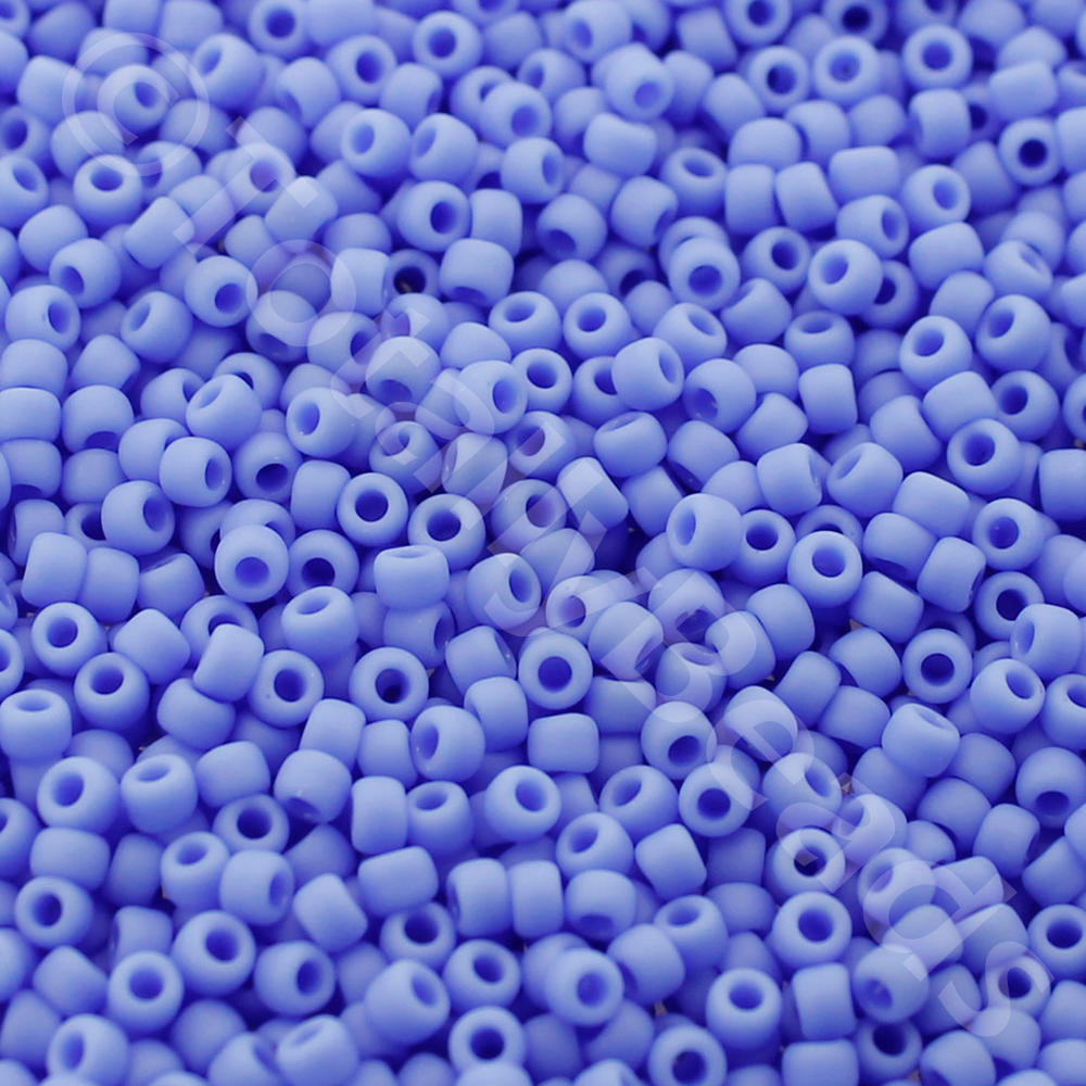 Toho Size 11 Seed Beads 10g - Opaque Frost Periwinkle