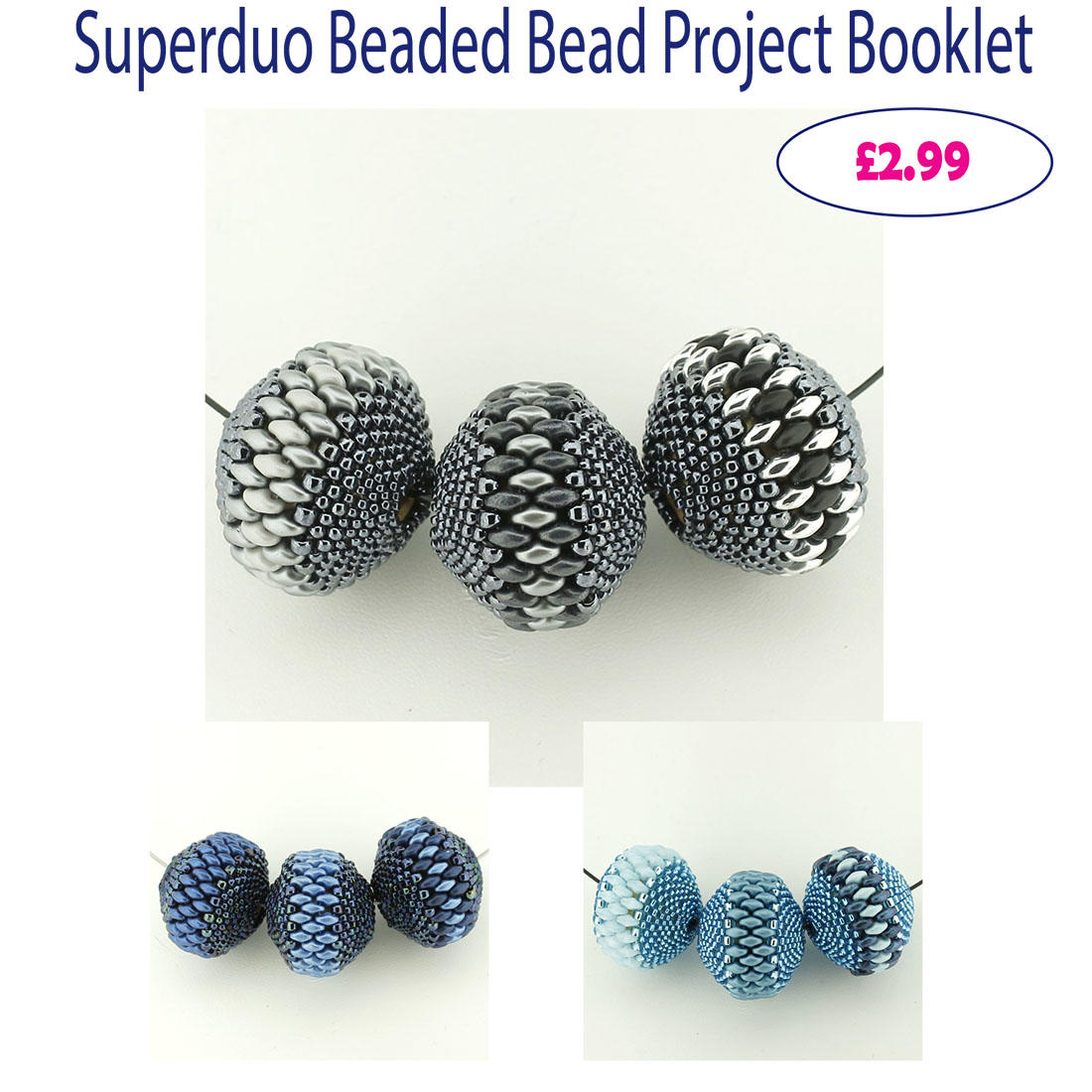 SuperDuo Beaded Bead  Instructions + Bead Base