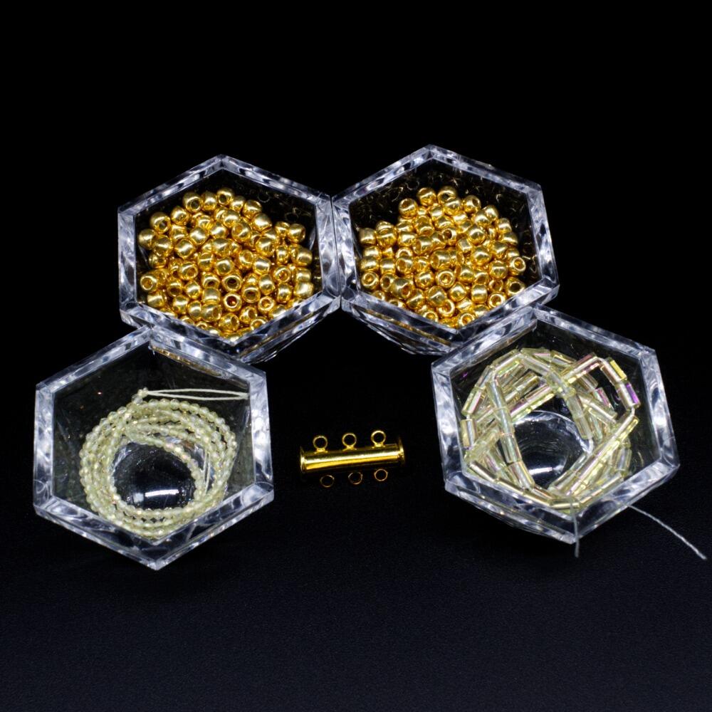 BC WK 24 Tubular Bracelet   Met Gold 5mm for jewellery making
