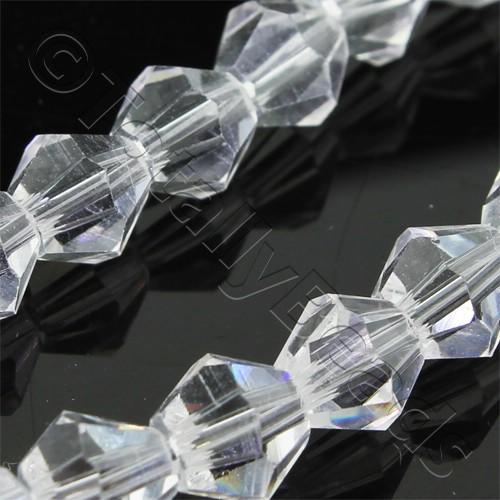 Crystal Bicone 6mm - Crystal Clear