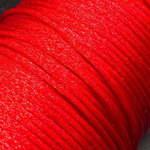 Rattail Cord 2mm 5 metres   Red for jewellery making