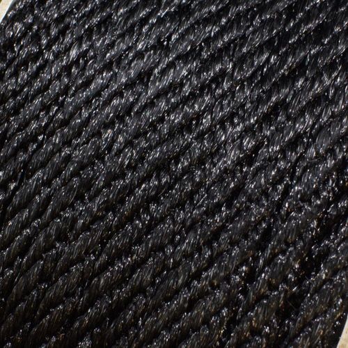 Braided Rattail Cord 3mm 5 metres   Black for jewellery making