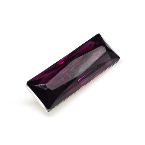 21mm resin Rivoli stone plum — faceted round crystal-style cabochon ideal for jewelry making, settings, and crafts