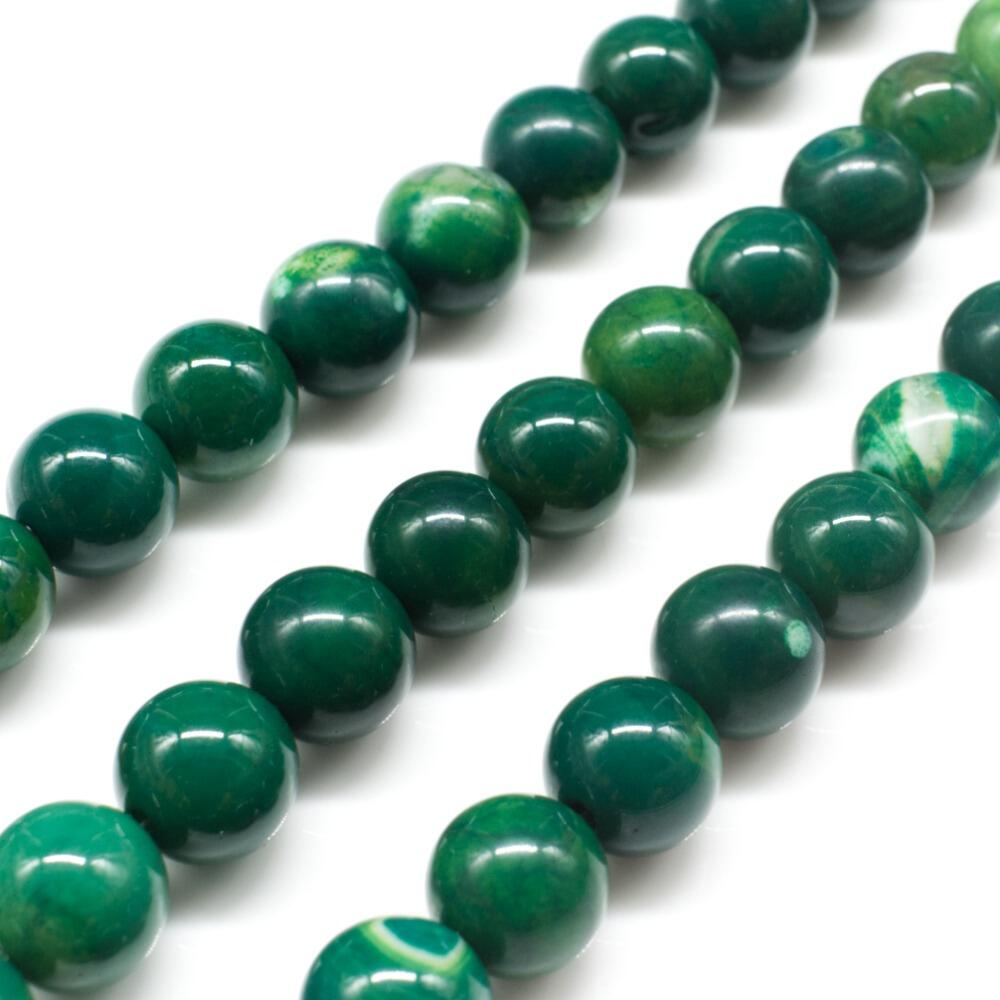 Matte Orange Sunset 8mm Round Crackle Dragon Agate Semi Precious Beads Per Strand - Dry Gulch Beads & Jewelry - Foto 5