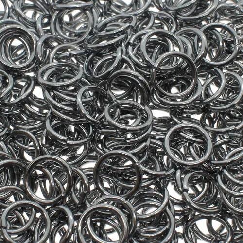 Jump Rings 7x1mm 100pcs   Black Plated for jewellery making