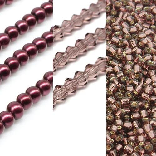 Kassia Diamond Bracelet Makes 2 amethyst bracelet making kit — DIY set with beads and instructions for creating handmade jewelry
