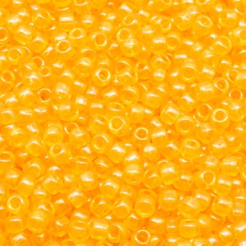 Toho Size 8 Seed Beads 10g    Trans. Primrose Yellow 2mm for jewellery making